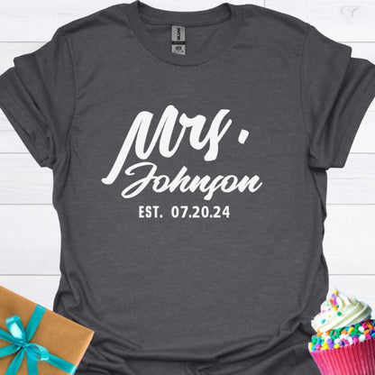 Mrs. Personalized T-shirt