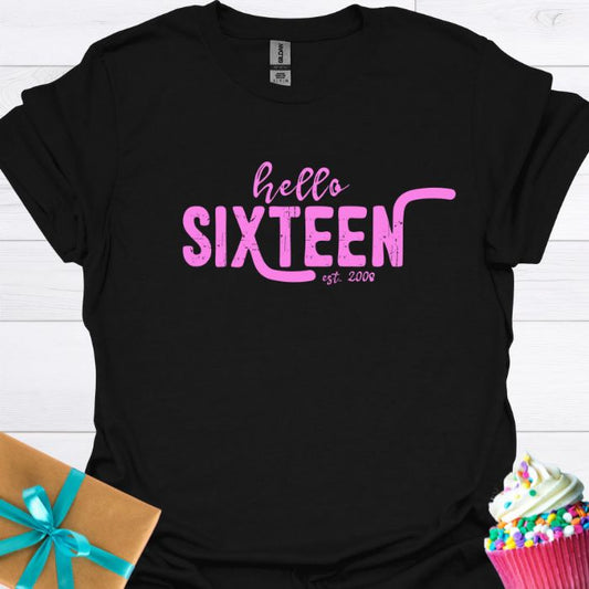 Hello Sixteen Est 2008 T-shirt