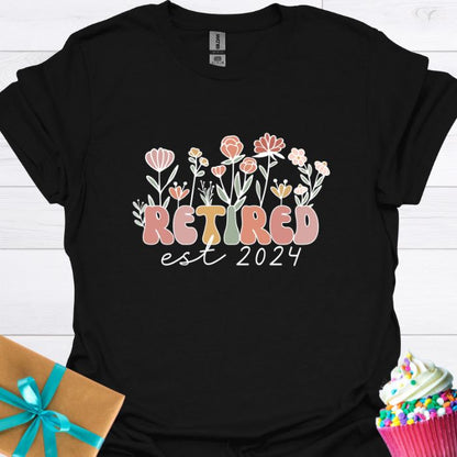 Retired Est 2024 T-shirt