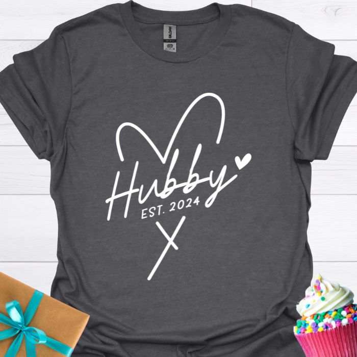 Hubby Est. 2024 T-shirt