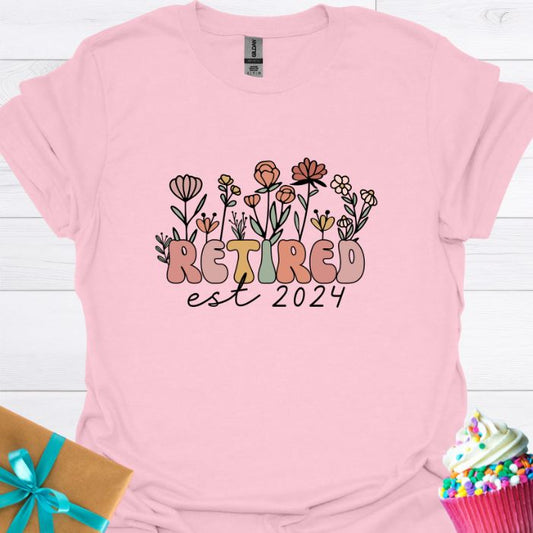 Retired Est 2024 T-shirt