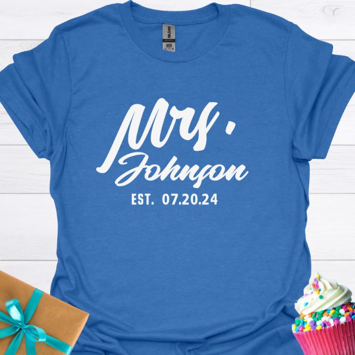 Mrs. Personalized T-shirt