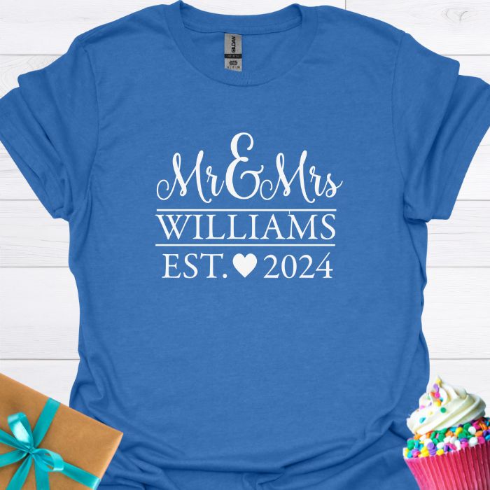 Mr & Mrs. Personalized T-shirt
