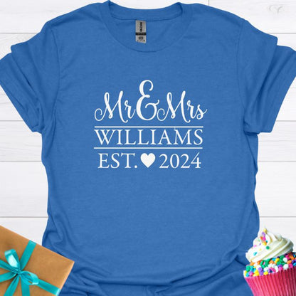 Mr & Mrs. Personalized T-shirt