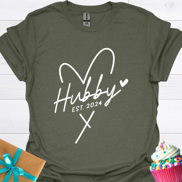 Hubby Est. 2024 T-shirt