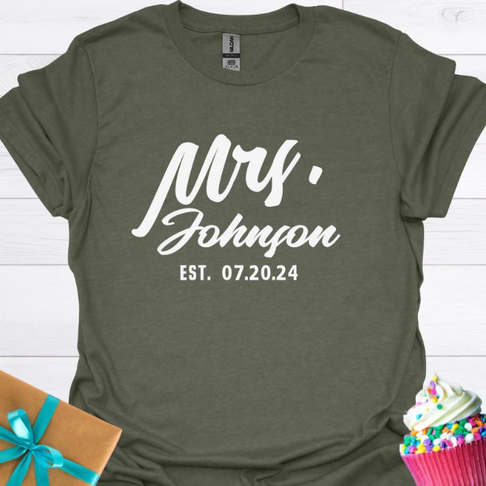 Mrs. Personalized T-shirt