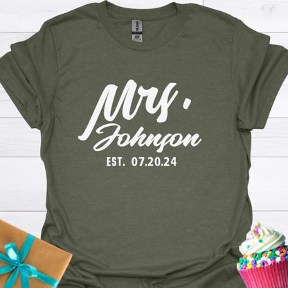 Mrs. Personalized T-shirt