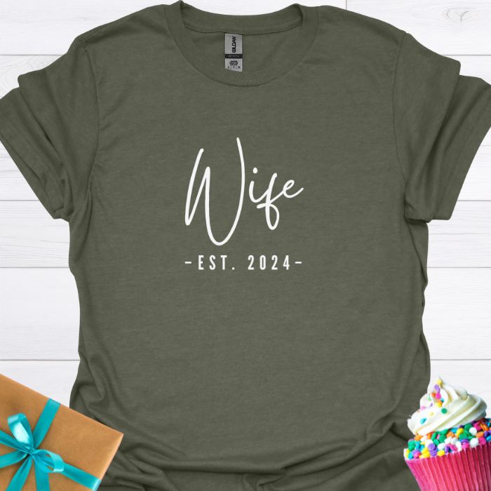 Wife Est. 2024 T-shirt