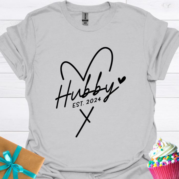 Hubby Est. 2024 T-shirt