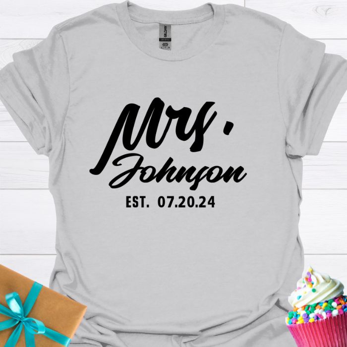 Mrs. Personalized T-shirt