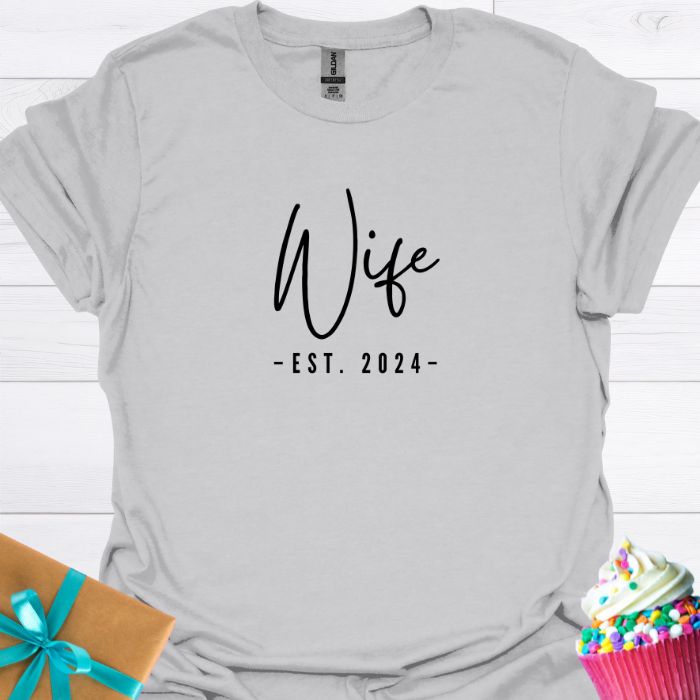 Wife Est. 2024 T-shirt