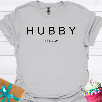 Hubby Est. 2024 T-shirt