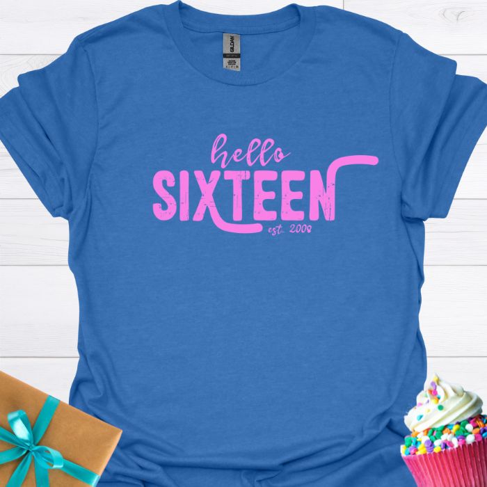 Hello Sixteen Est 2008 T-shirt