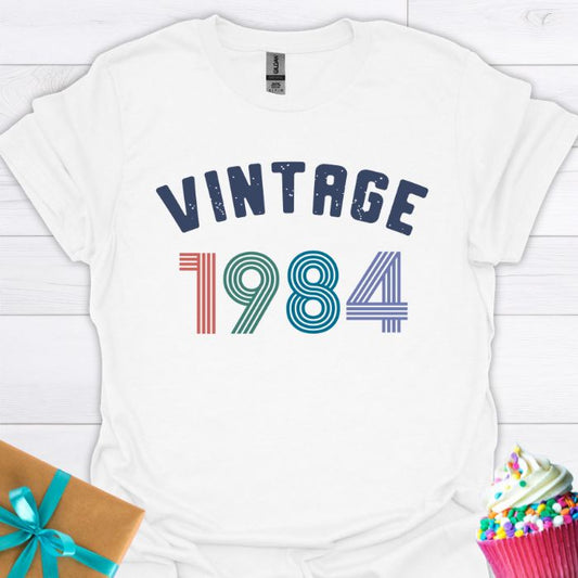 Vintage Birthday Custom Year T-shirt