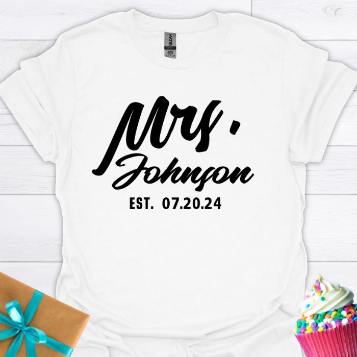Mrs. Personalized T-shirt