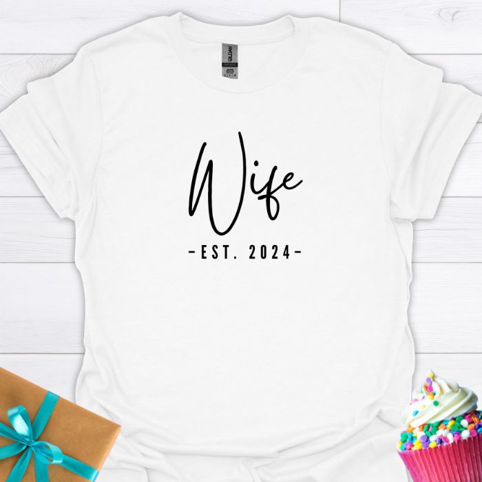 Wife Est. 2024 T-shirt