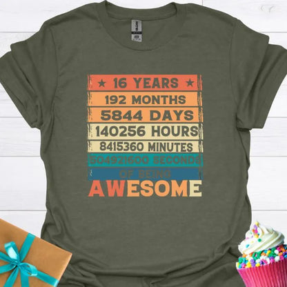 16 Years of Being Awesome T-shirt