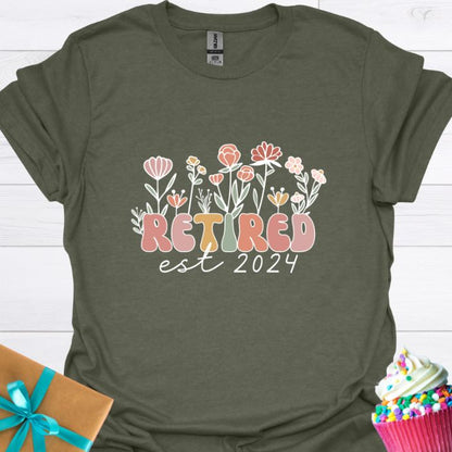 Retired Est 2024 T-shirt