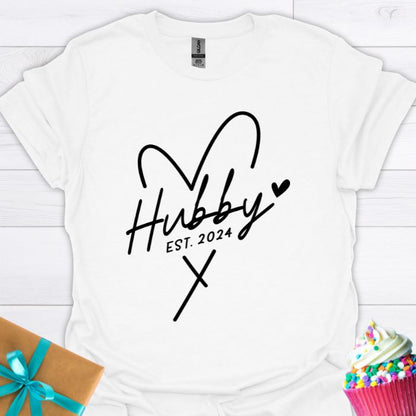 Hubby Est. 2024 T-shirt