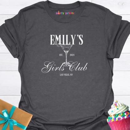 Girl's Club Bachelorette Personalized T-Shirt