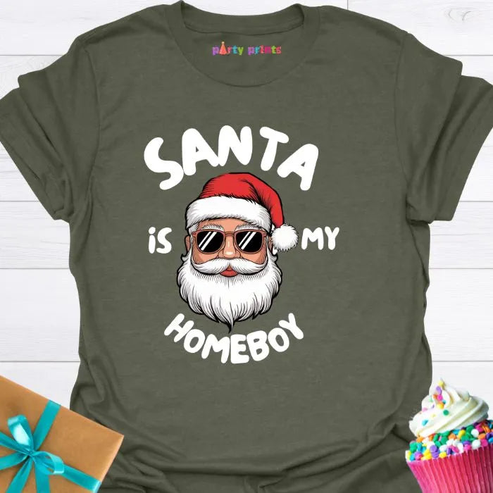 Santa is My Homeboy T-Shirt