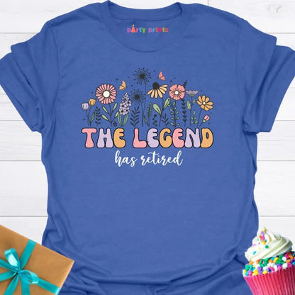 The Legend Has Retired Wildflowers T-Shirt