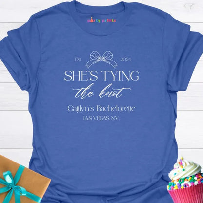 She's Tying the Knot Personalized T-Shirt