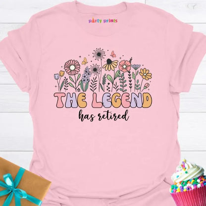 The Legend Has Retired Wildflowers T-Shirt