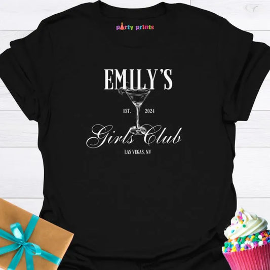 Girl's Club Bachelorette Personalized T-Shirt